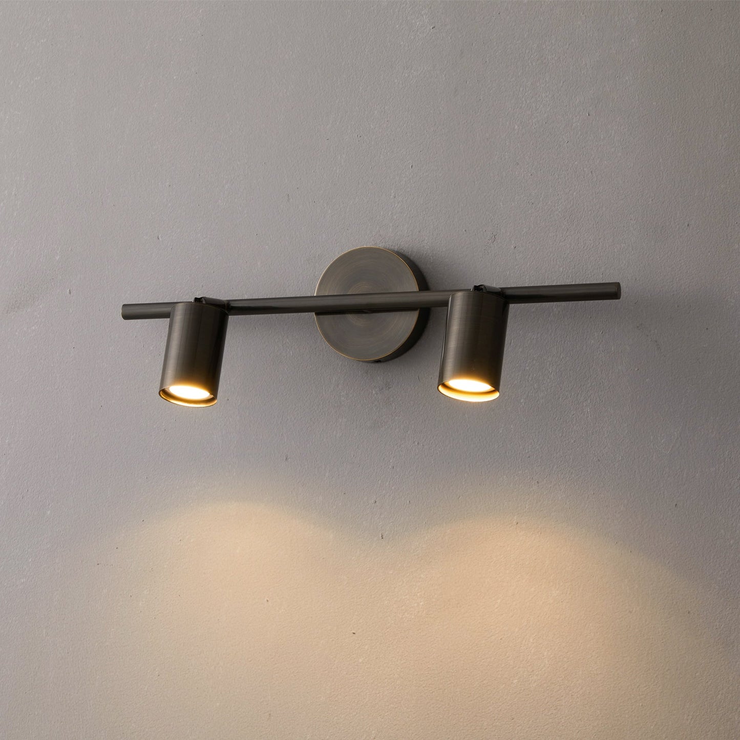 Taylor Adjustable Head Wall Lamp - Rotating Brass Spotlight Sconce | Multi-Head Ceiling & Wall Light