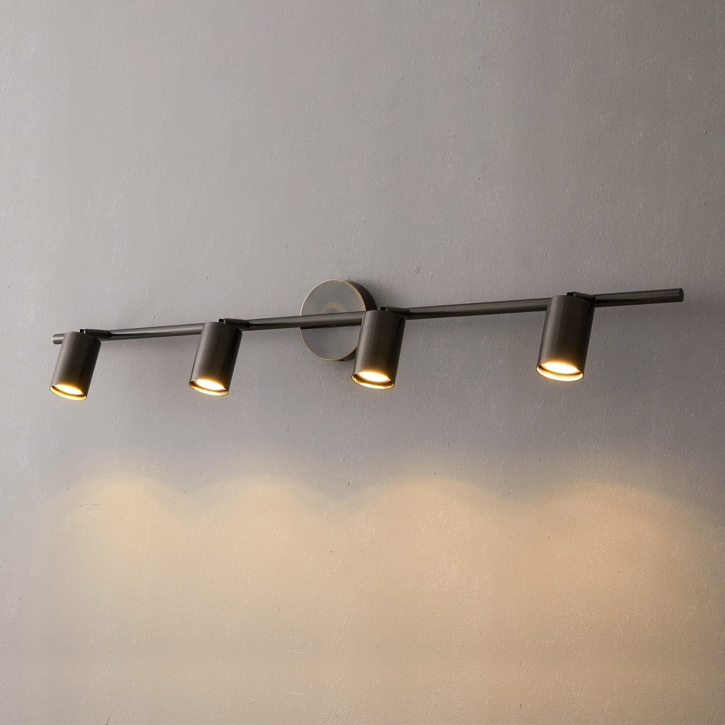Taylor Adjustable Head Wall Lamp - Rotating Brass Spotlight Sconce | Multi-Head Ceiling & Wall Light