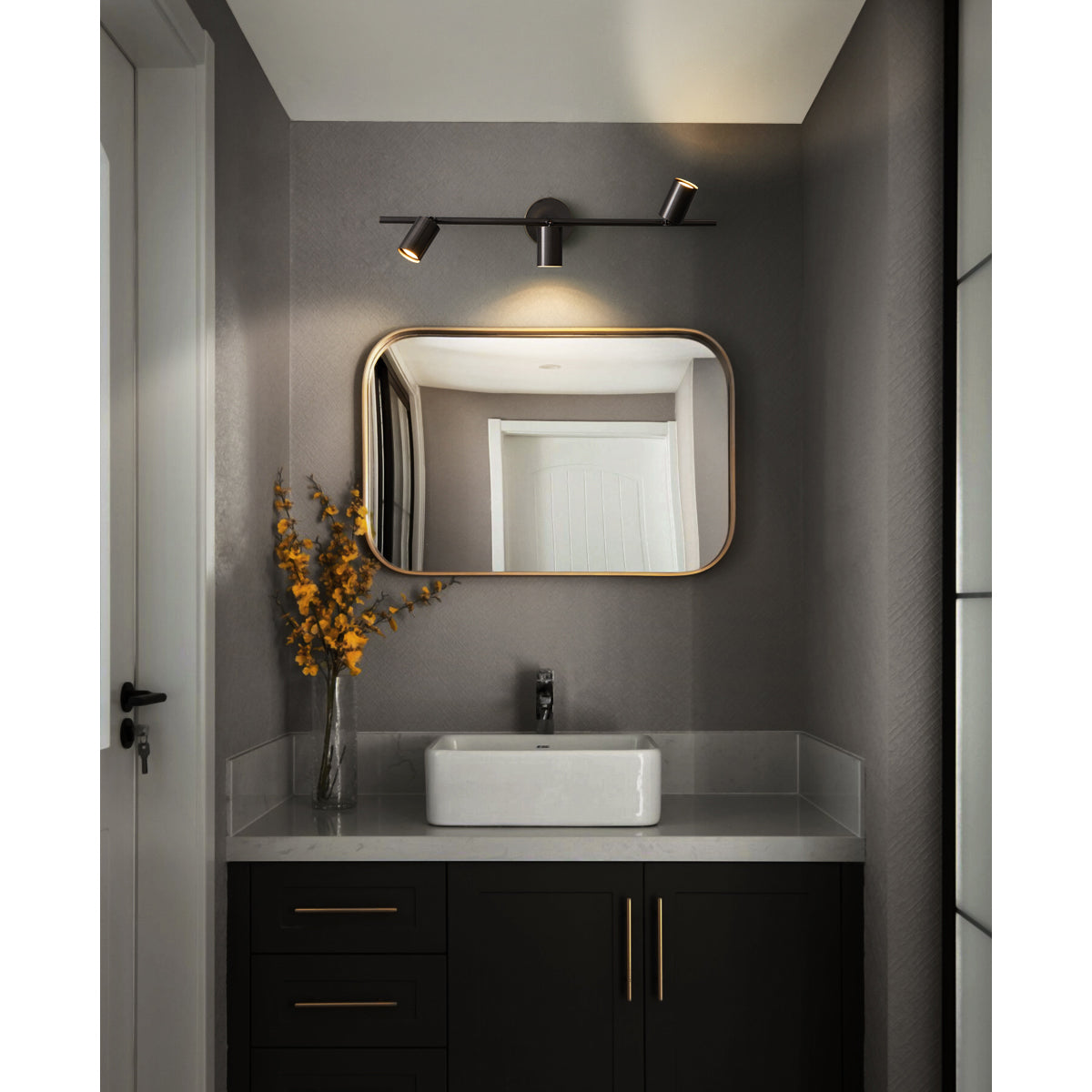 Taylor Adjustable Head Wall Lamp - Rotating Brass Spotlight Sconce | Multi-Head Ceiling & Wall Light
