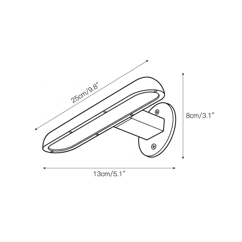 Teetoo Wall Lamp - Sleek Nickel Integrated LED Wall Sconce | Modern Aluminum Indoor Wall Light
