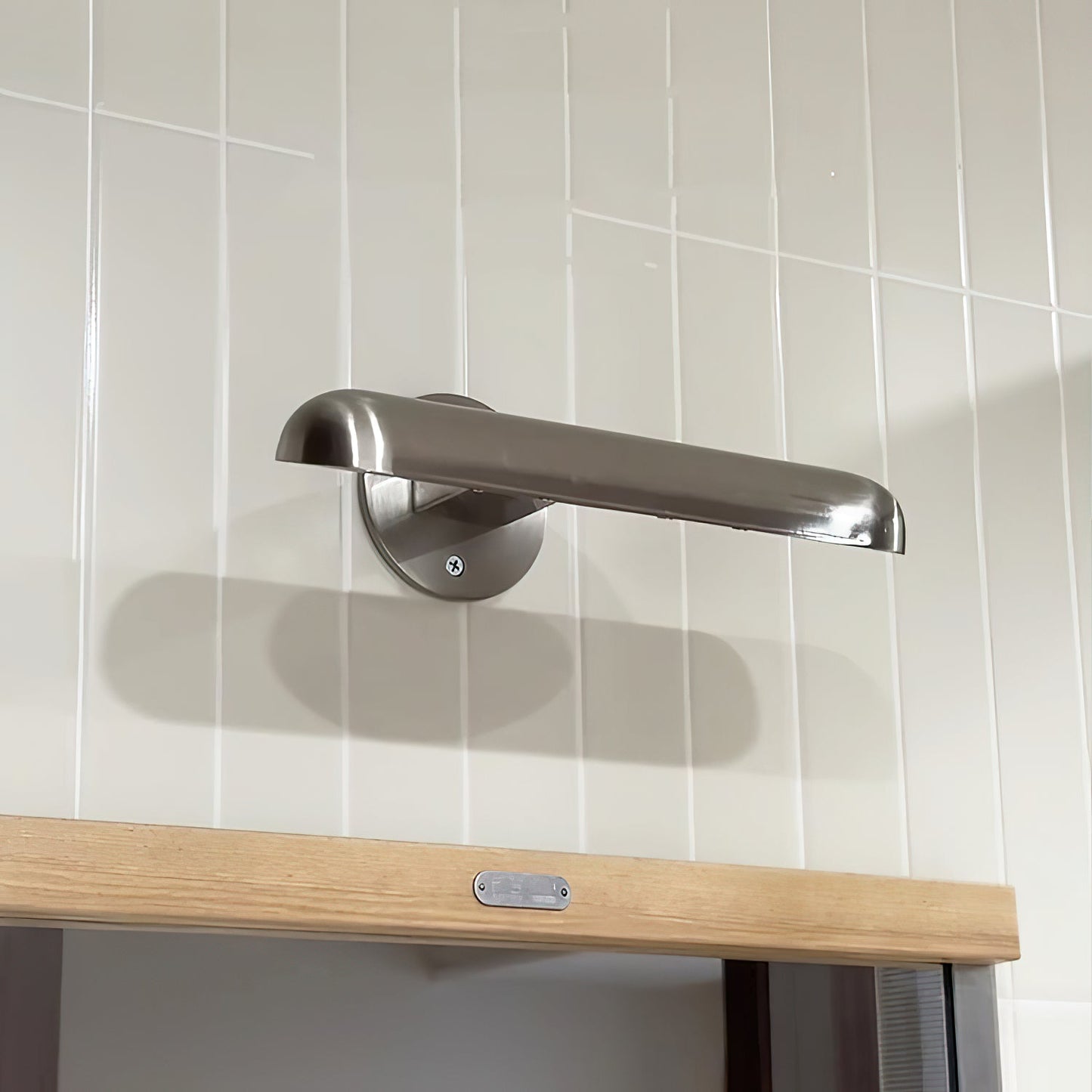 Teetoo Wall Lamp - Sleek Nickel Integrated LED Wall Sconce | Modern Aluminum Indoor Wall Light