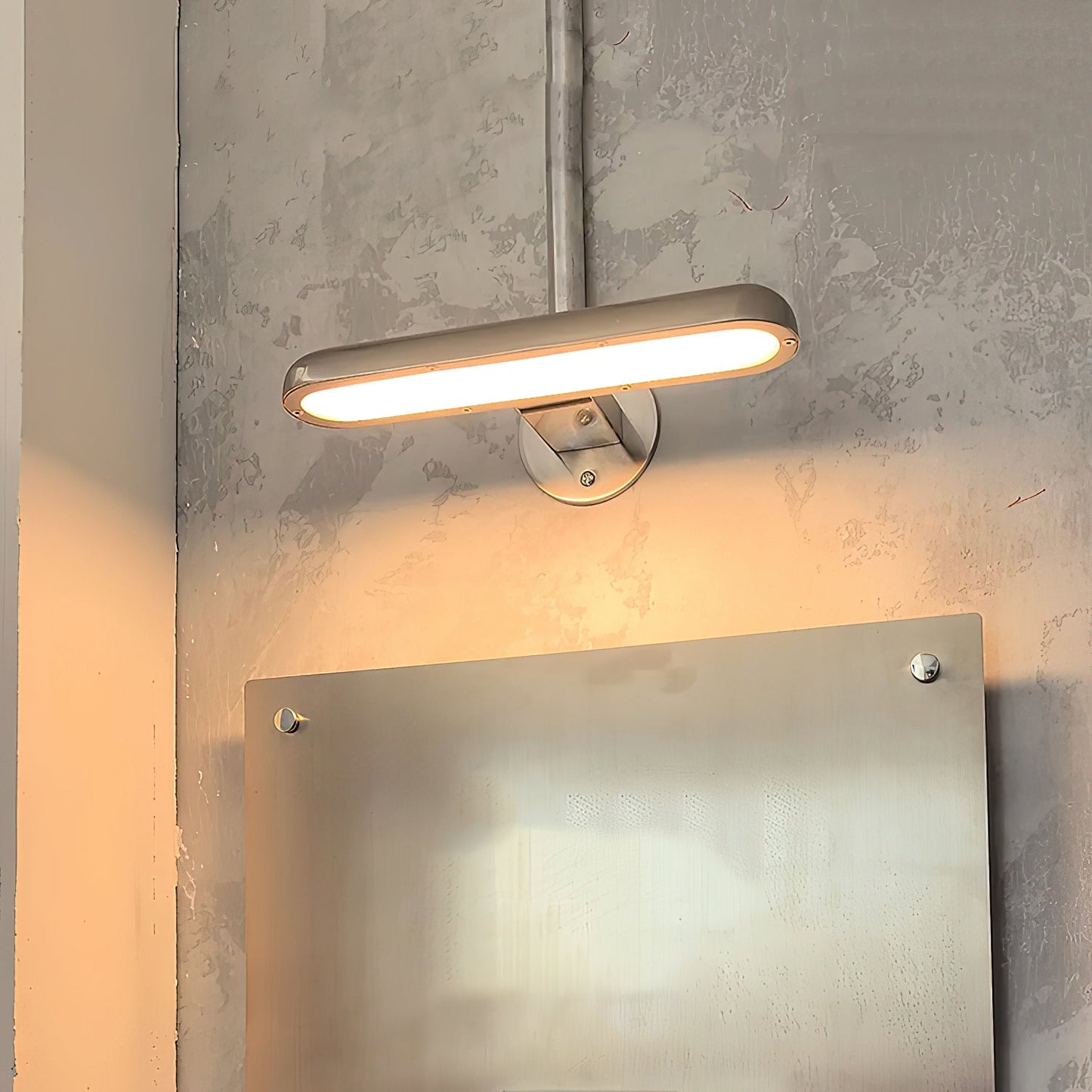 Teetoo Wall Lamp - Sleek Nickel Integrated LED Wall Sconce | Modern Aluminum Indoor Wall Light