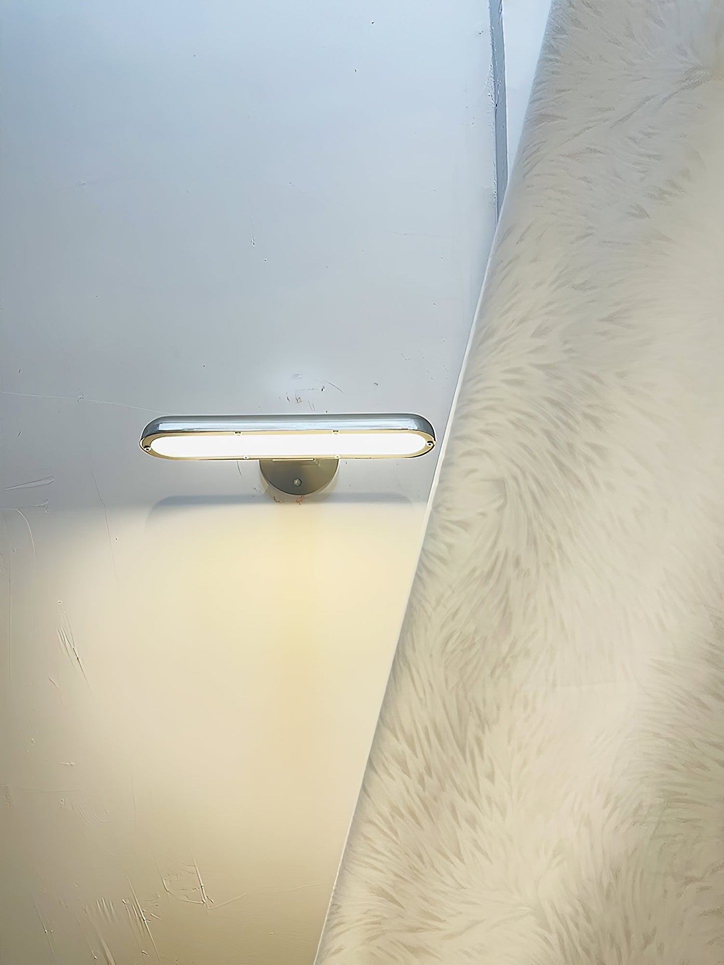 Teetoo Wall Lamp - Sleek Nickel Integrated LED Wall Sconce | Modern Aluminum Indoor Wall Light