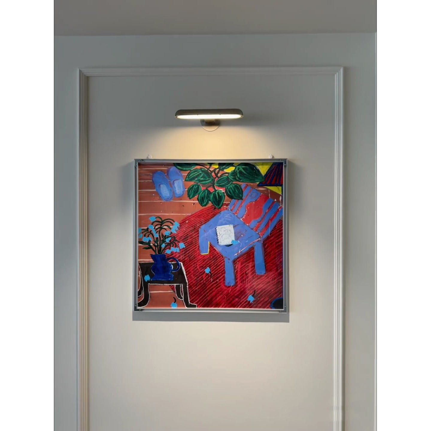 Teetoo Wall Lamp - Sleek Nickel Integrated LED Wall Sconce | Modern Aluminum Indoor Wall Light