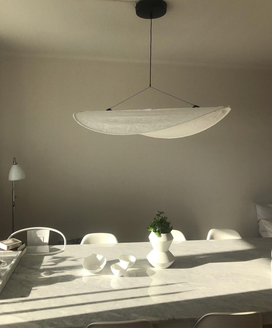 Tense Dupont Paper Pendant Lamp - Cloud LED Hanging Light | Eco-Friendly Modern Paper Pendant