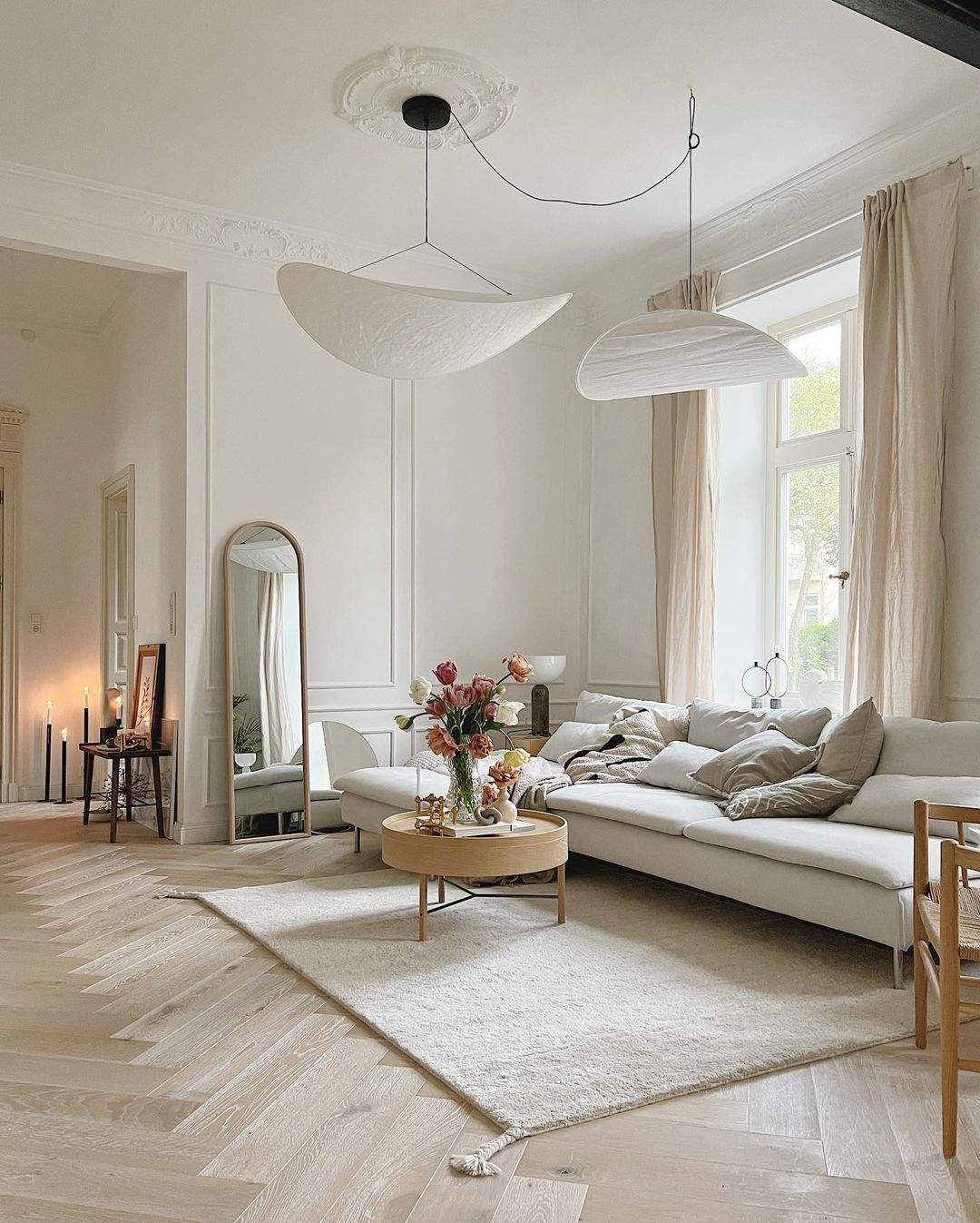 Tense Dupont Paper Pendant Lamp - Cloud LED Hanging Light | Eco-Friendly Modern Paper Pendant