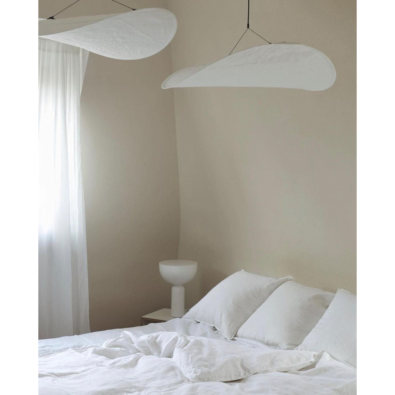 Tense Dupont Paper Pendant Lamp - Cloud LED Hanging Light | Eco-Friendly Modern Paper Pendant