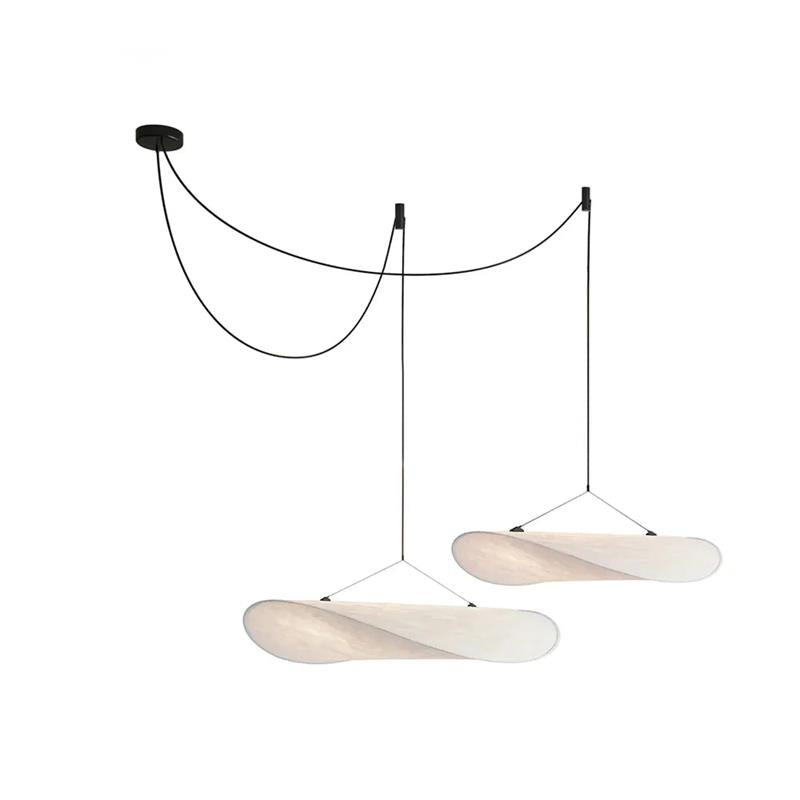 Tense Dupont Paper Pendant Lamp - Cloud LED Hanging Light | Eco-Friendly Modern Paper Pendant