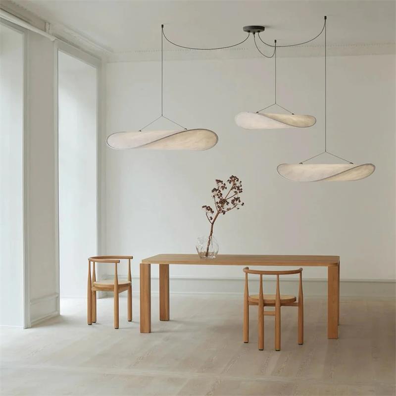 Tense Dupont Paper Pendant Lamp - Cloud LED Hanging Light | Eco-Friendly Modern Paper Pendant