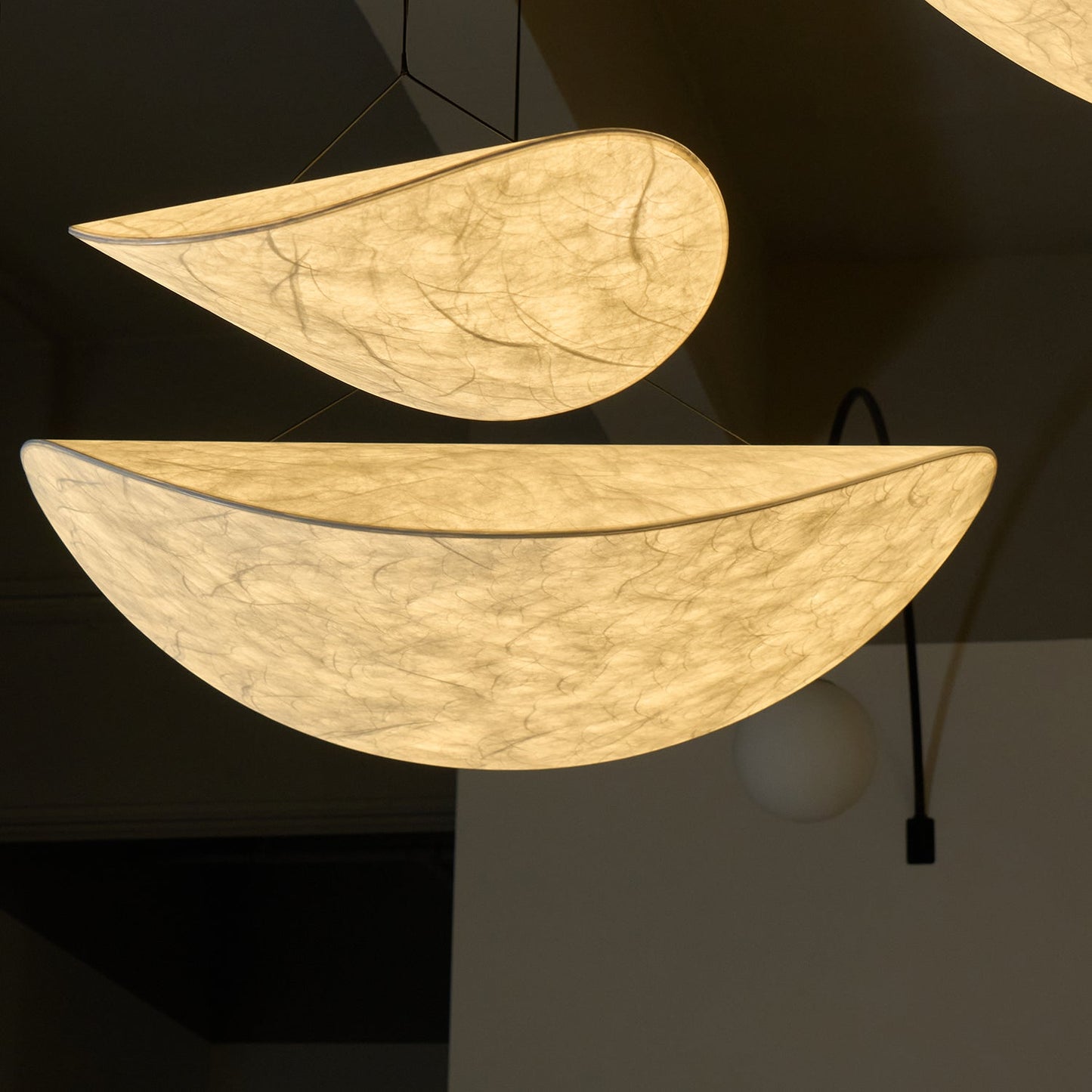 Tense Dupont Paper Pendant Lamp - Cloud LED Hanging Light | Eco-Friendly Modern Paper Pendant