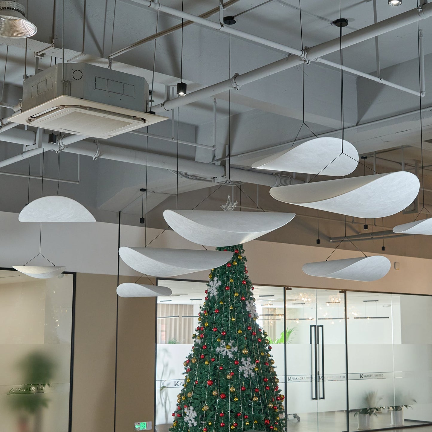 Tense Dupont Paper Pendant Lamp - Cloud LED Hanging Light | Eco-Friendly Modern Paper Pendant