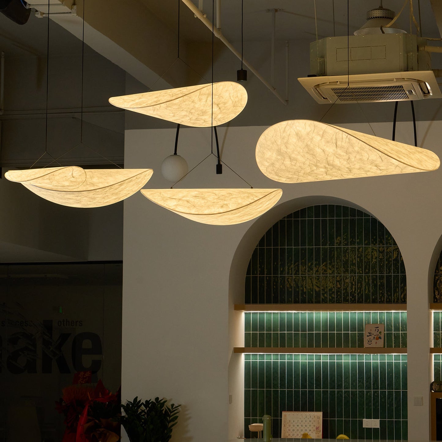 Tense Dupont Paper Pendant Lamp - Cloud LED Hanging Light | Eco-Friendly Modern Paper Pendant