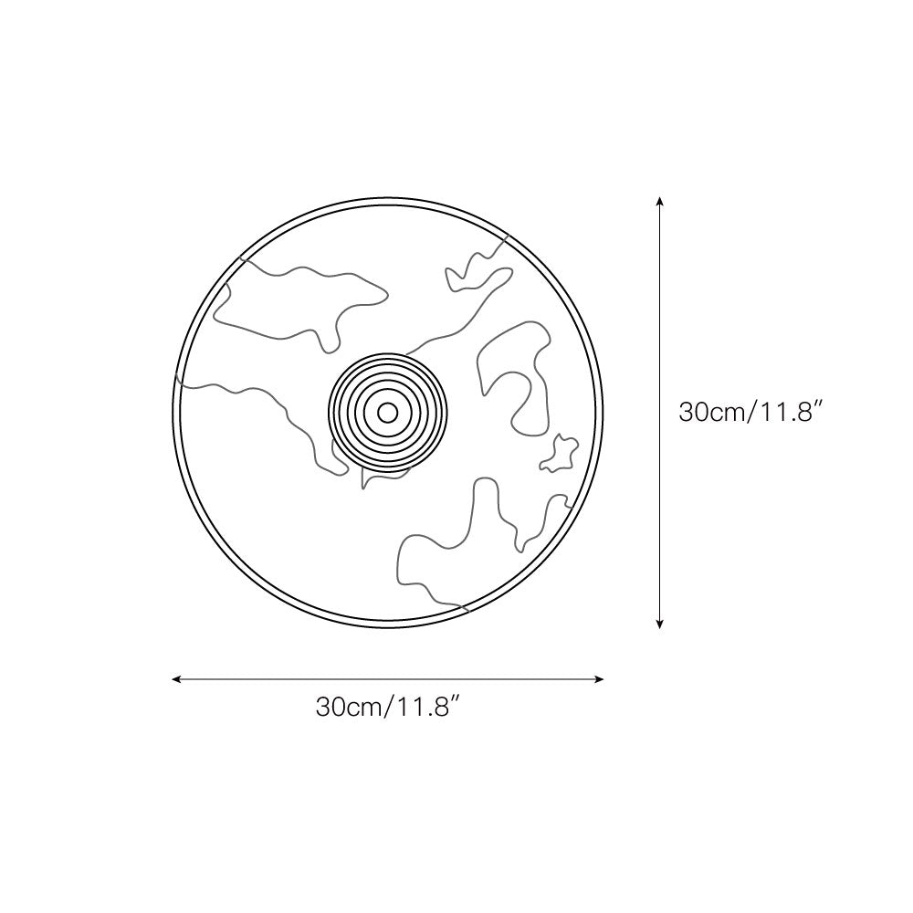 Terkel Marble Wall Lamp - Round Natural Marble Disc Sconce | Luxury Stone Wall Light