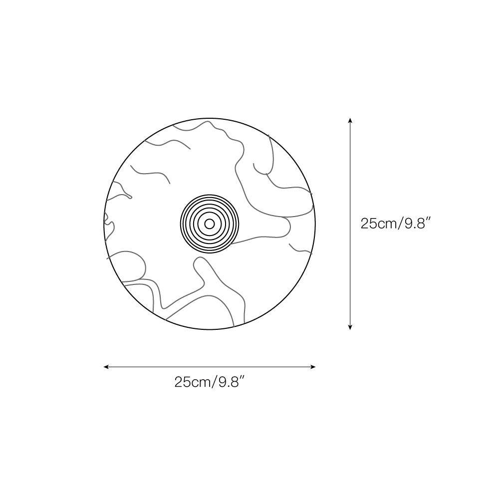 Terkel Marble Wall Lamp - Round Natural Marble Disc Sconce | Luxury Stone Wall Light