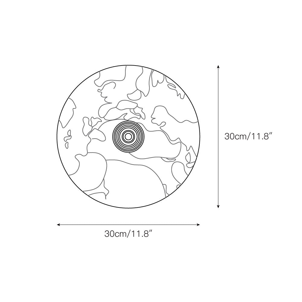 Terkel Marble Wall Lamp - Round Natural Marble Disc Sconce | Luxury Stone Wall Light