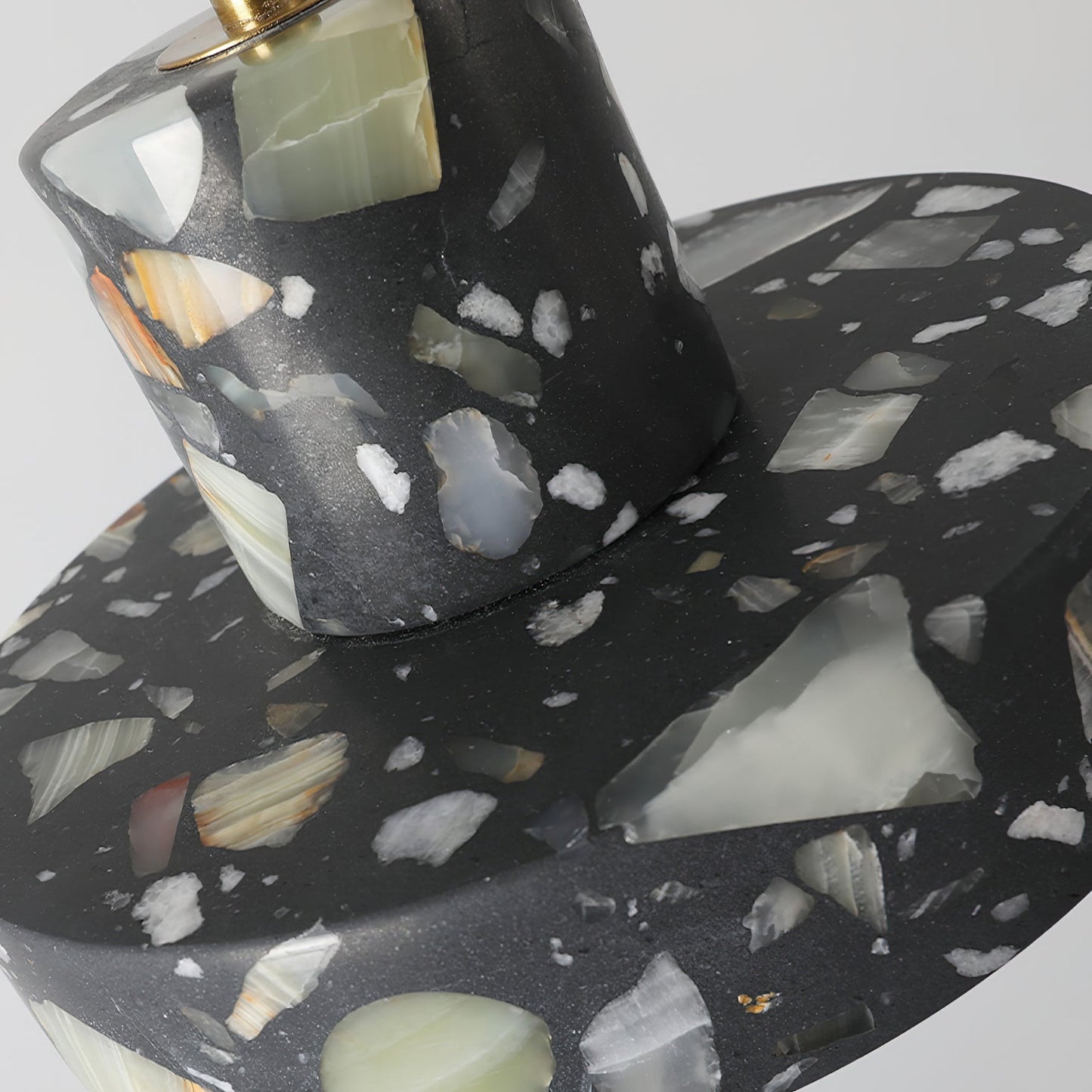 Terrazzo Pendant Lamp - Speckled Stone Hanging Light | Modern Kitchen Island & Dining Pendant