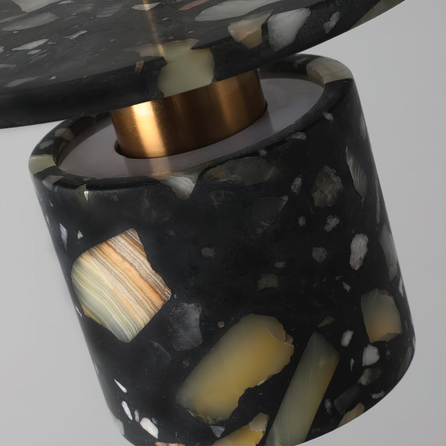 Terrazzo Pendant Lamp - Speckled Stone Hanging Light | Modern Kitchen Island & Dining Pendant
