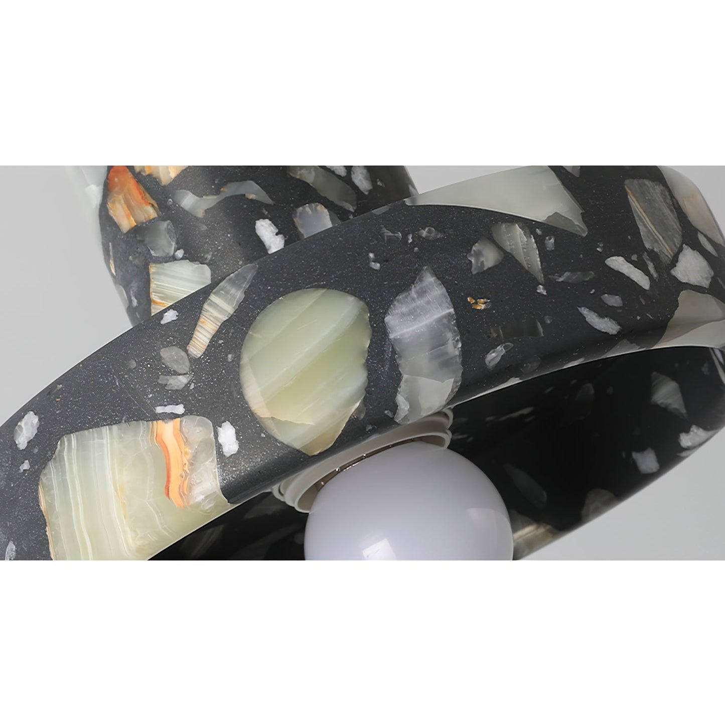 Terrazzo Pendant Lamp - Speckled Stone Hanging Light | Modern Kitchen Island & Dining Pendant