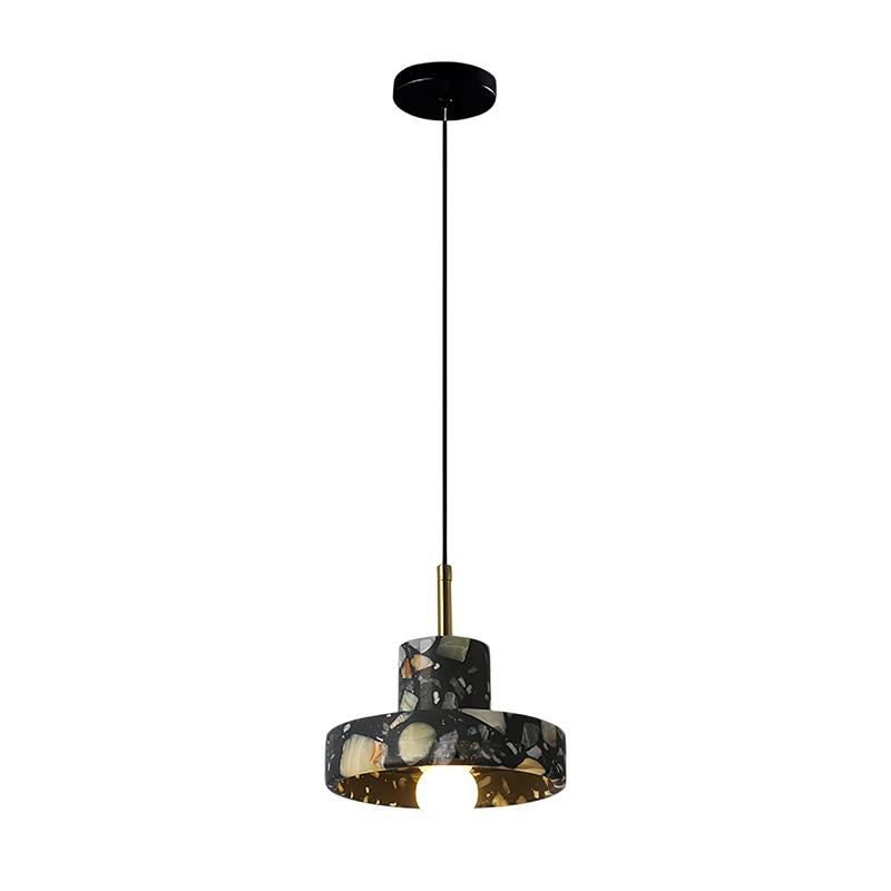 Terrazzo Pendant Lamp - Speckled Stone Hanging Light | Modern Kitchen Island & Dining Pendant