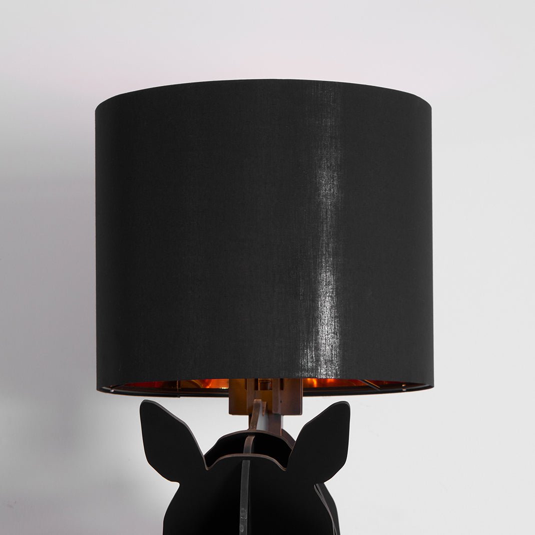 Tete Horse Floor Lamp - Black Equine Sculptural Floor Light | Tall Modern Animal Silhouette Standing Lamp