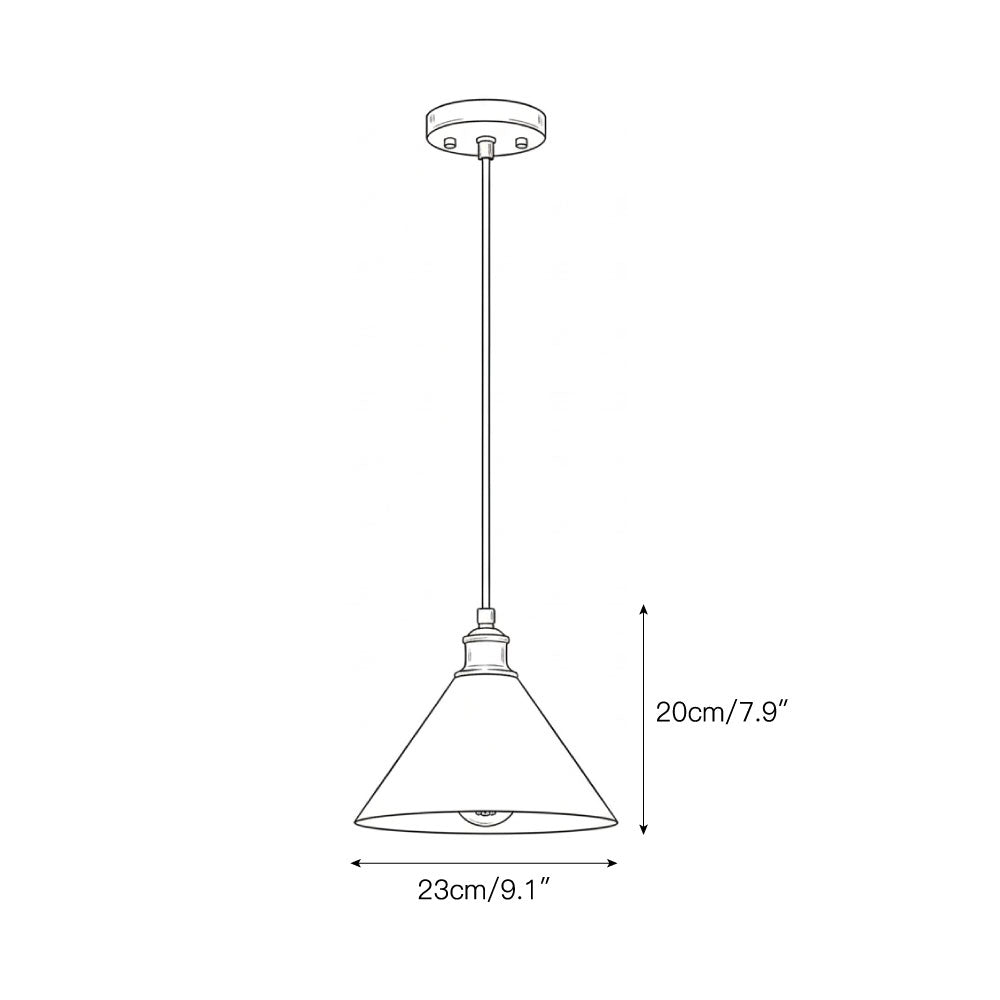 Thetford Pendant Lamp - Single Brass & Ceramic Pendant Light | Modern Vintage Kitchen Island Light