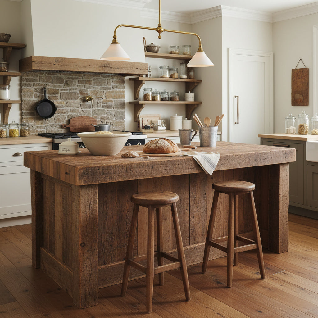 Thetford Pendant Light - Solid Brass 2-Head Linear Chandelier | Ceramic & Aluminum Island Pendant