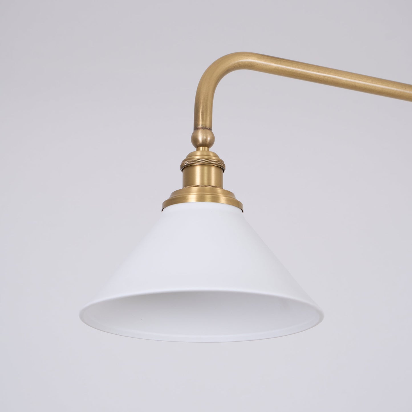 Thetford Pendant Light - Solid Brass 2-Head Linear Chandelier | Ceramic & Aluminum Island Pendant