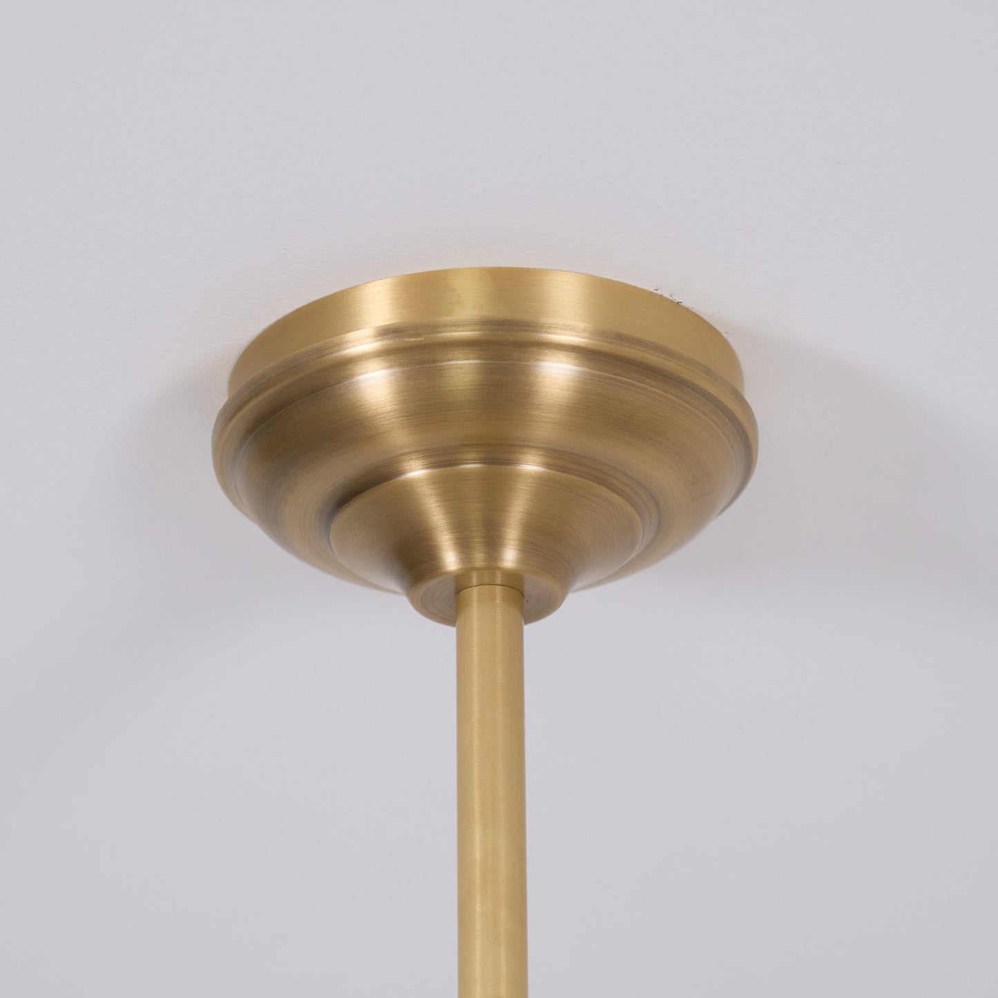 Thetford Pendant Light - Solid Brass 2-Head Linear Chandelier | Ceramic & Aluminum Island Pendant