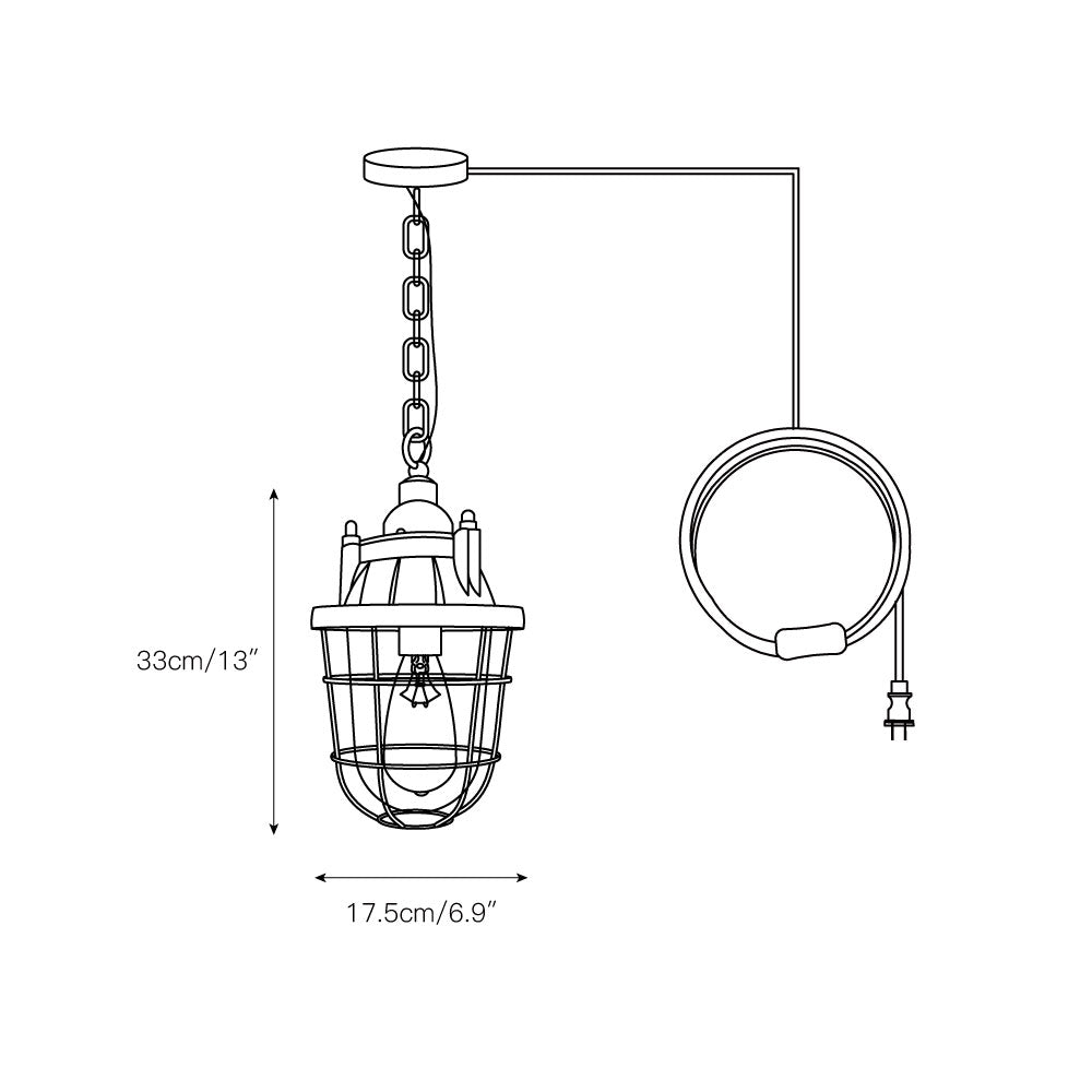 Thorlux Green Swag Light - 1930s Vintage Industrial Pendant | Plug-and-Hang Kitchen & Commercial Light
