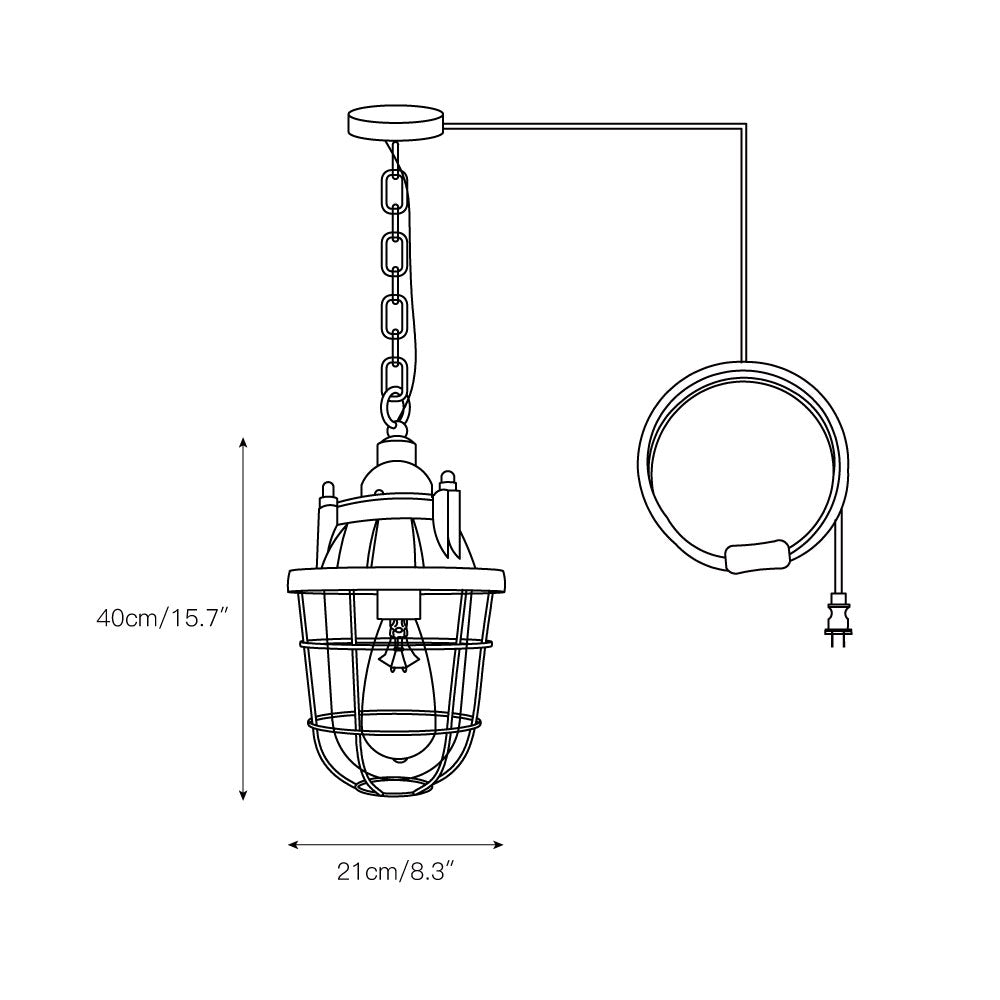 Thorlux Green Swag Light - 1930s Vintage Industrial Pendant | Plug-and-Hang Kitchen & Commercial Light