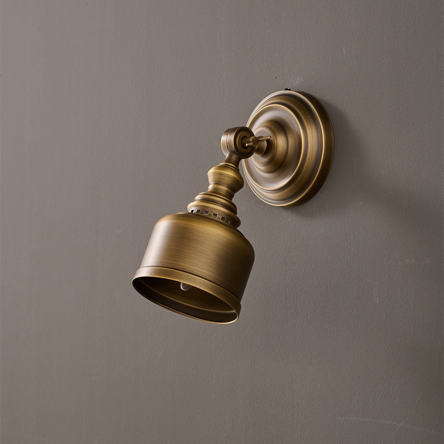 Timarron Wall Lamp - Antique Brass Vintage Industrial Sconce | Modern Task & Accent Light