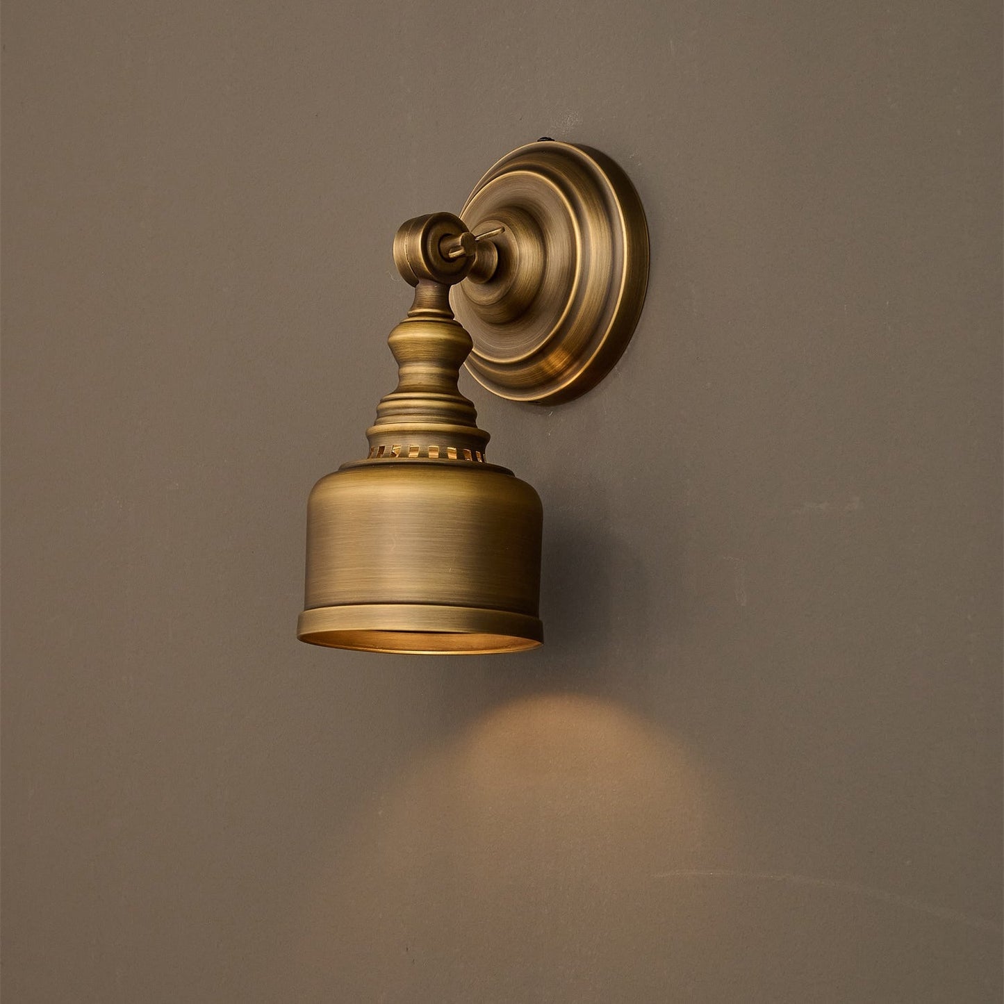 Timarron Wall Lamp - Antique Brass Vintage Industrial Sconce | Modern Task & Accent Light