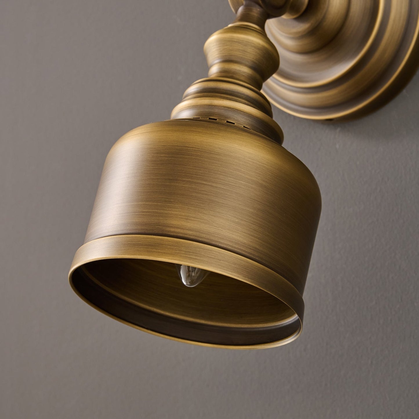 Timarron Wall Lamp - Antique Brass Vintage Industrial Sconce | Modern Task & Accent Light