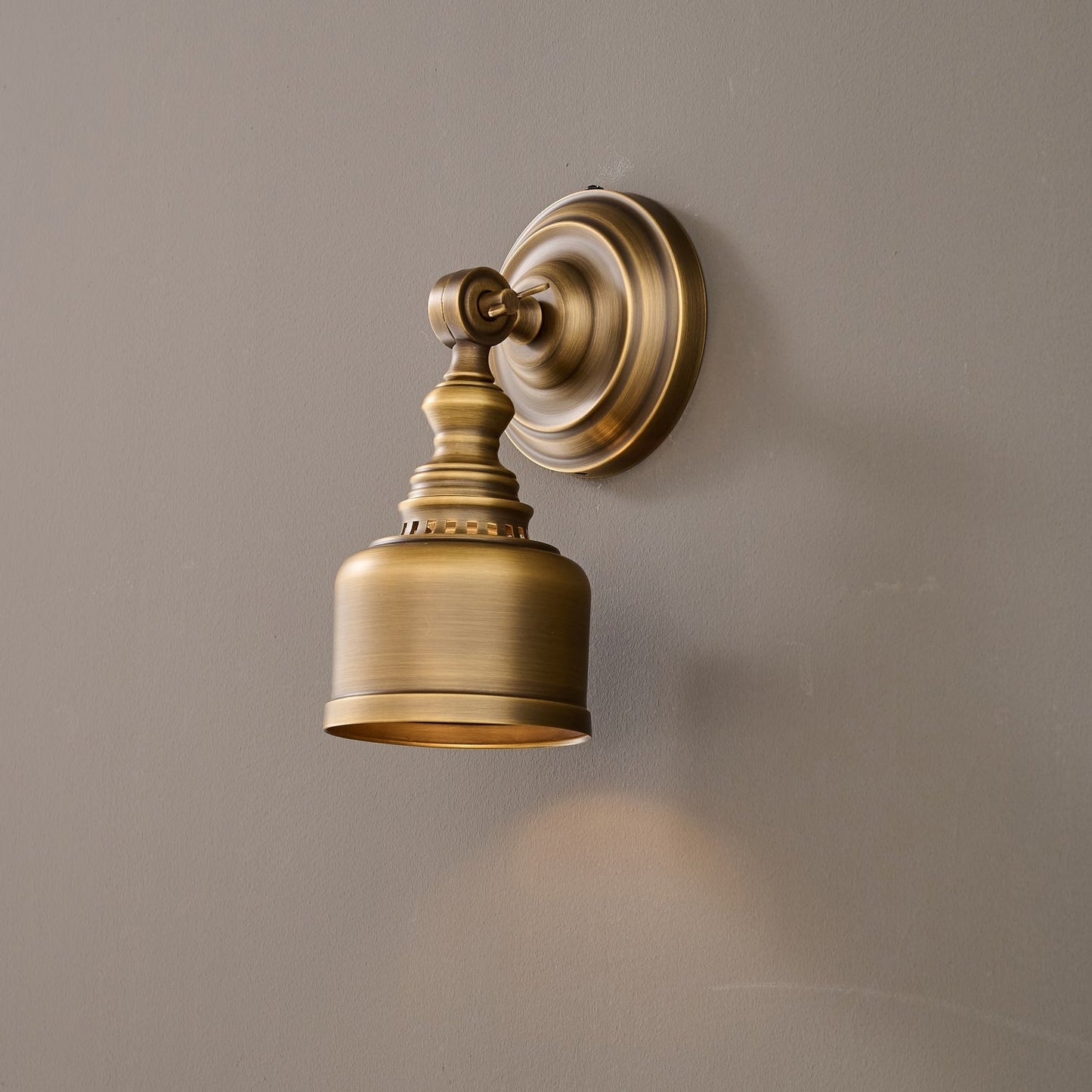 Timarron Wall Lamp - Antique Brass Vintage Industrial Sconce | Modern Task & Accent Light