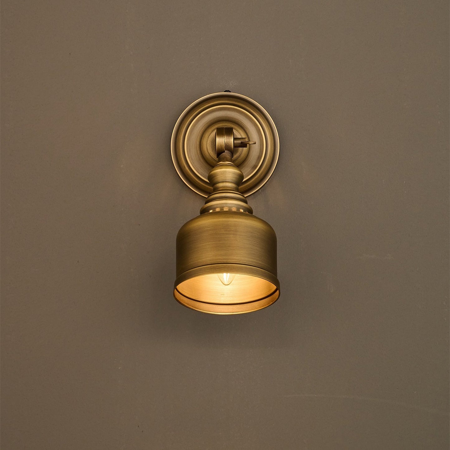 Timarron Wall Lamp - Antique Brass Vintage Industrial Sconce | Modern Task & Accent Light
