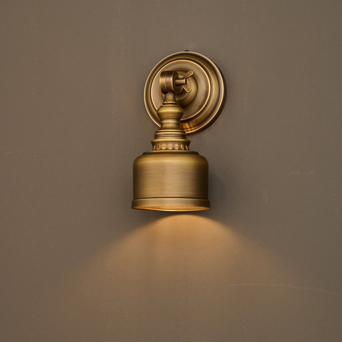 Timarron Wall Lamp - Antique Brass Vintage Industrial Sconce | Modern Task & Accent Light