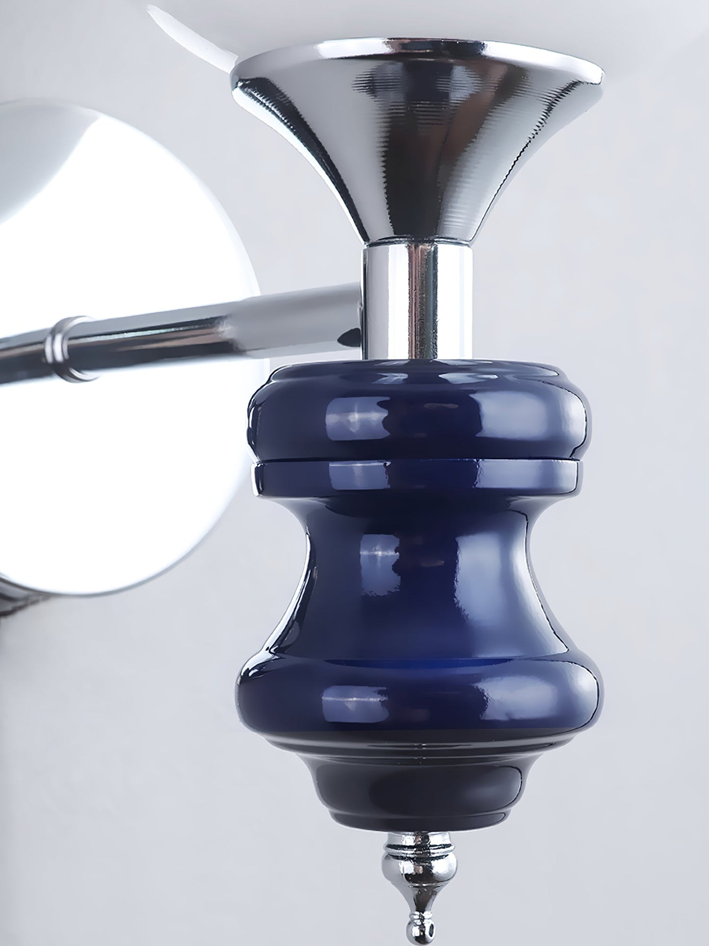 Timeless Home Conor Sconce - Modern Reversible Glass Globe Wall Sconce | Up/Down E26/E27 Vanity & Accent Light