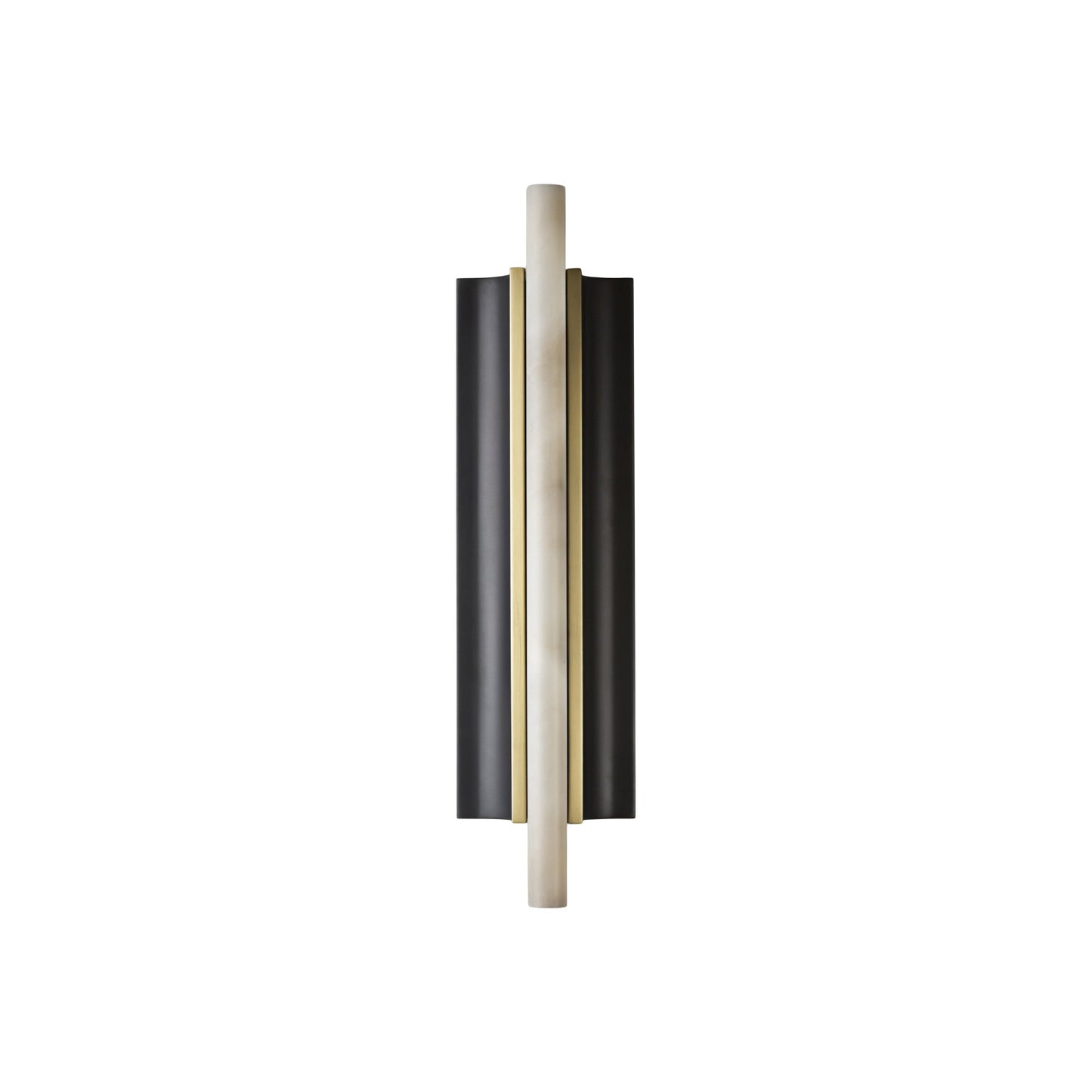 Timide Alabaster Wall Lamp - Integrated LED Brass & Natural Stone Sconce | Modern Minimalist Wall Light
