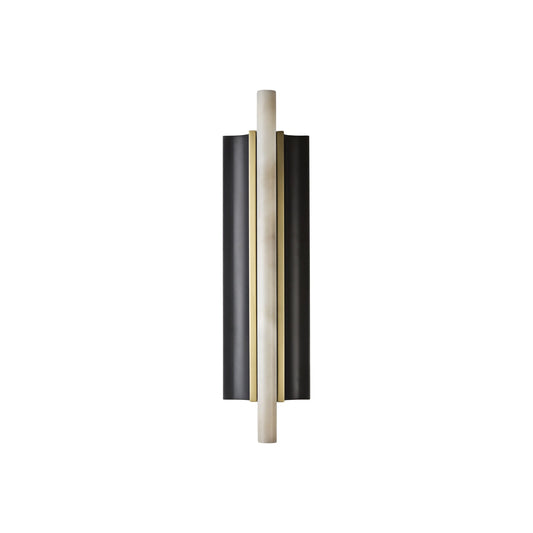 Timide Alabaster Wall Lamp - Integrated LED Brass & Natural Stone Sconce | Modern Minimalist Wall Light