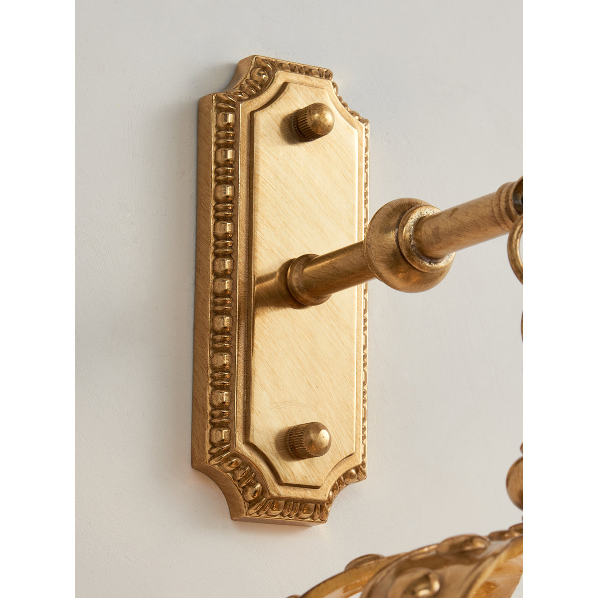 Timon Brass Crown Wall Lamp - Solid Brass & Crystal Sconce | Royal Vintage Wall Light