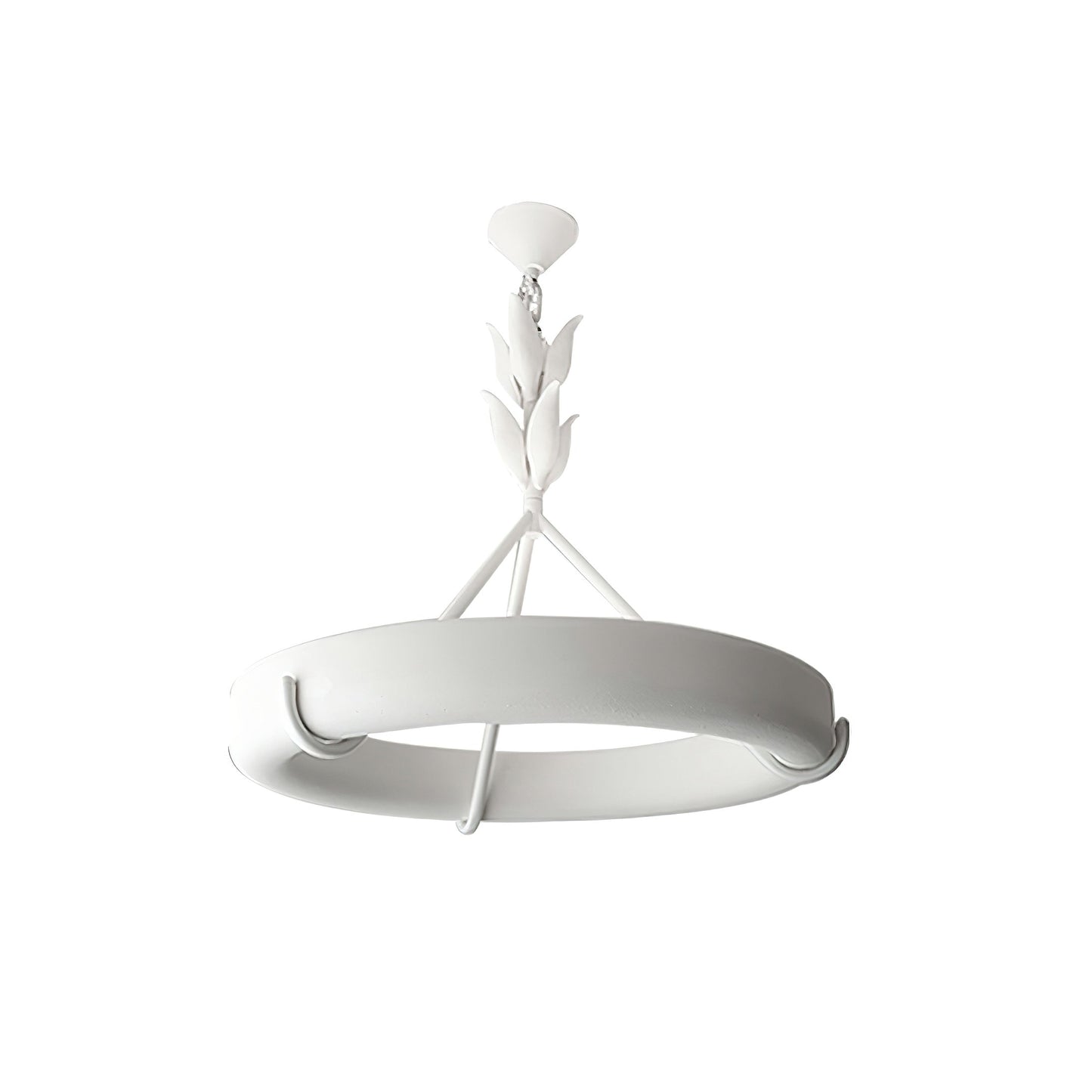 Tinsley Plaster Chandelier - Sculptural White Plaster Pendant Light | Modern Chic Minimalist LED Chandelier