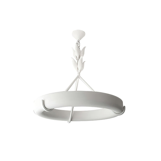 Tinsley Plaster Chandelier - Sculptural White Plaster Pendant Light | Modern Chic Minimalist LED Chandelier