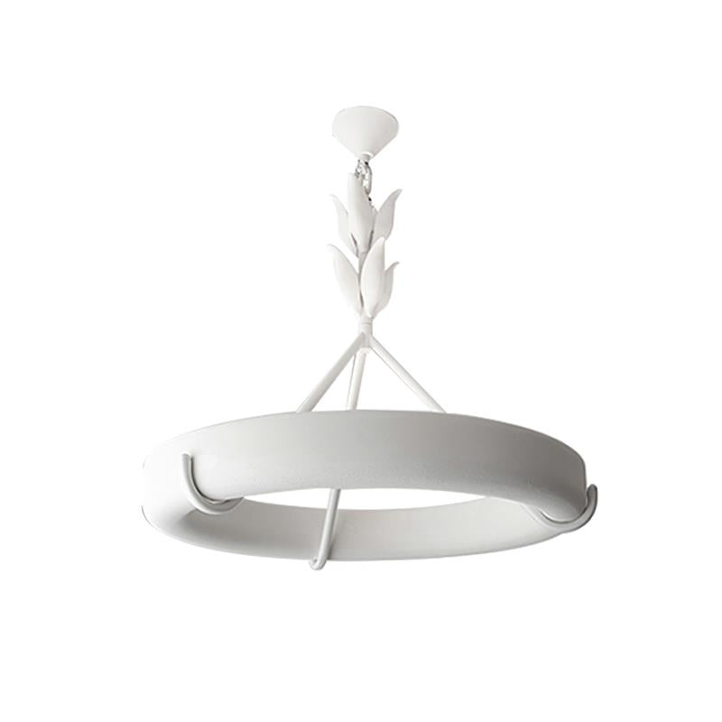 Tinsley Plaster Chandelier - Sculptural White Plaster Pendant Light | Modern Chic Minimalist LED Chandelier
