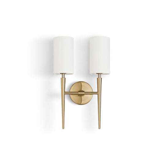 Tioga Wall Lamp - Mid-Century Modern Brass Wall Sconce | Vintage Vanity & Bedside Light