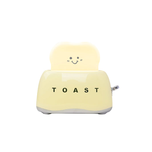 Toaster Table Lamp (Built-in Battery) - Rechargeable Mini Bread Maker Night Light | Cordless Dimmable Desk Lamp