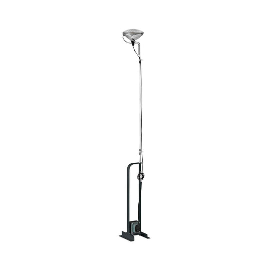 Toio Floor Lamp - Telescopic Stainless Steel & Iron Base Standing Lamp | Industrial Ready-Made Floor Light