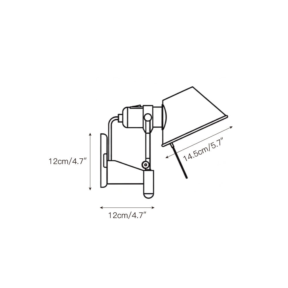 Brady Rocker Arm Plug-in Sconce – Adjustable Aluminum Swing-Arm Reading Wall Light