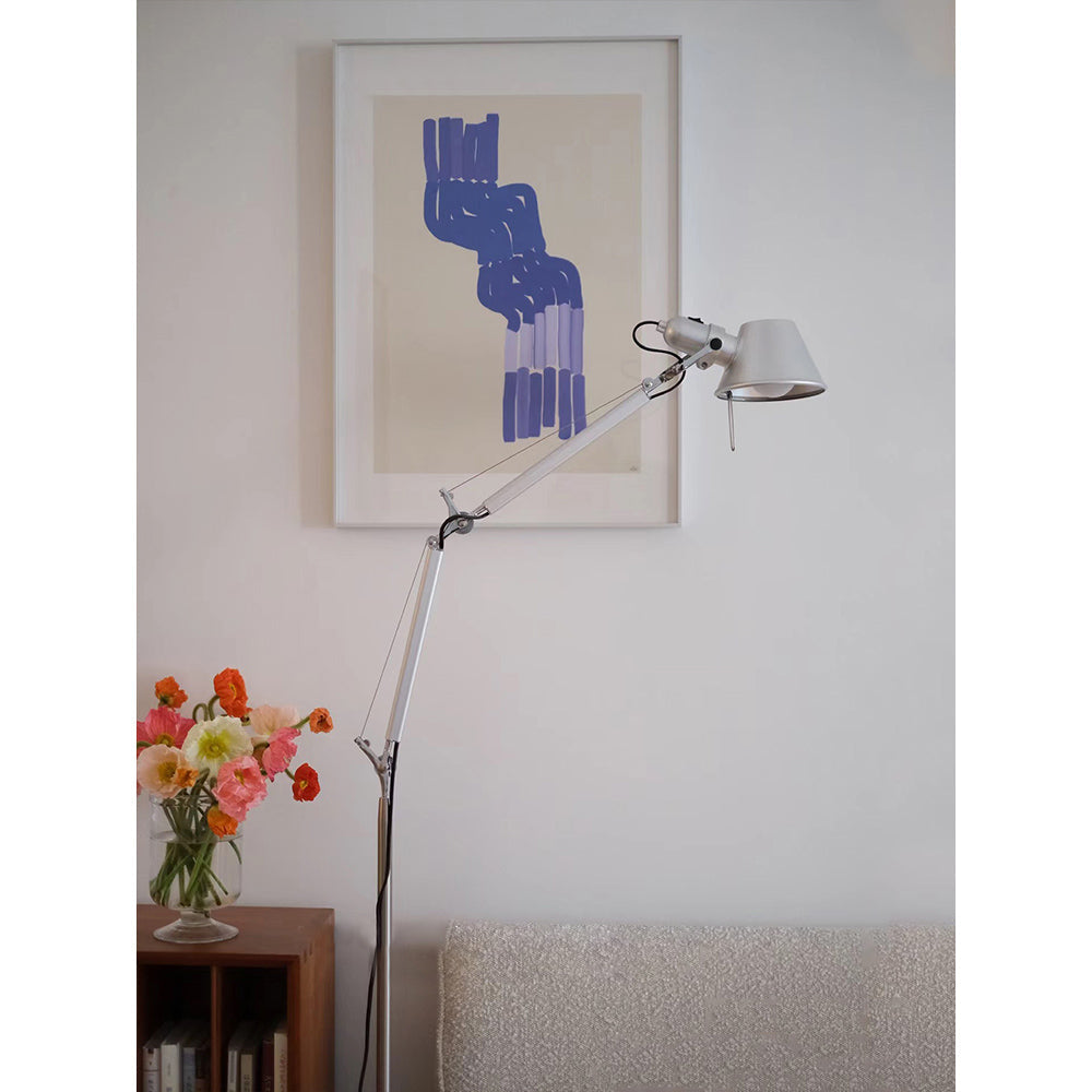 Brady Rocker Arm Floor Lamp – Adjustable Aluminum Articulating Reading Floor Light