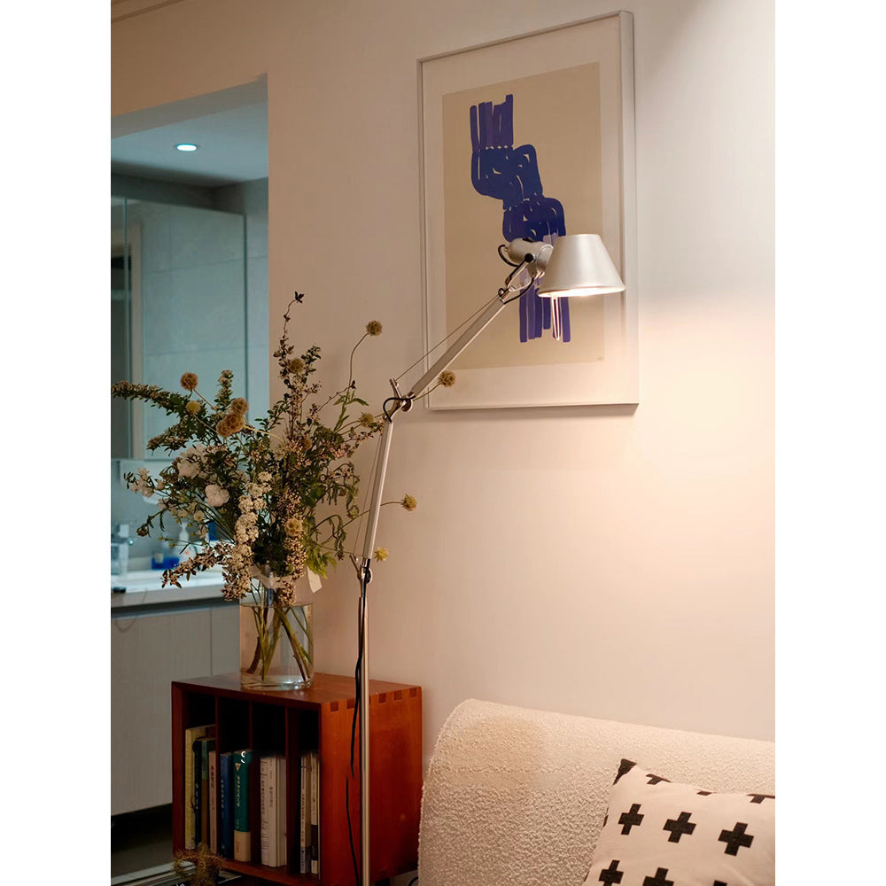Brady Rocker Arm Floor Lamp – Adjustable Aluminum Articulating Reading Floor Light