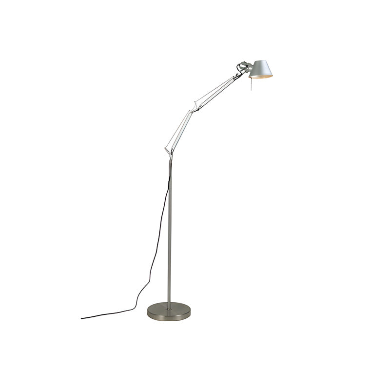 Brady Rocker Arm Floor Lamp – Adjustable Aluminum Articulating Reading Floor Light